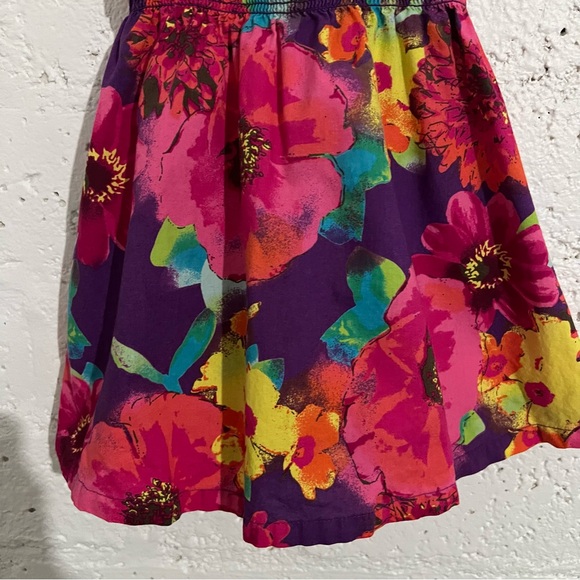The Children's Place Girls Dress 2T Pink Purple Floral Sundress W11 - Picture 3 of 5